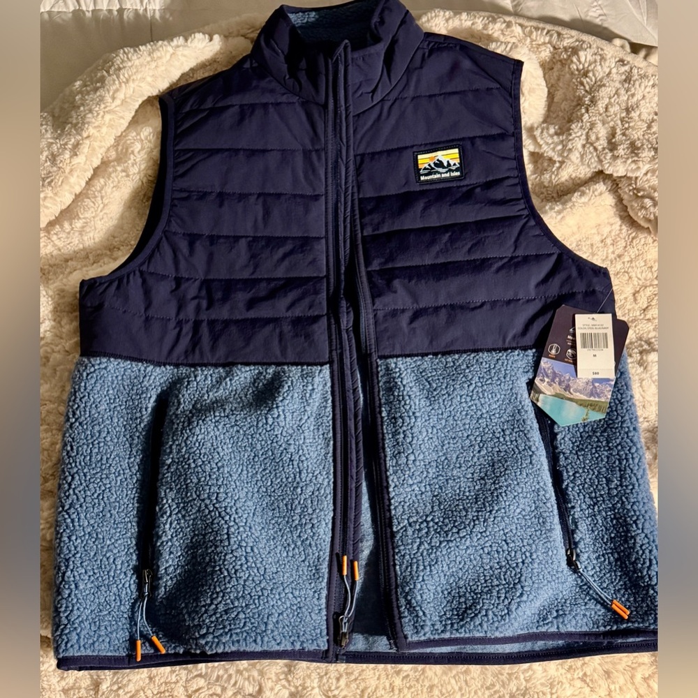 Navy and Blue Puffer Vest by Mountain and Isles